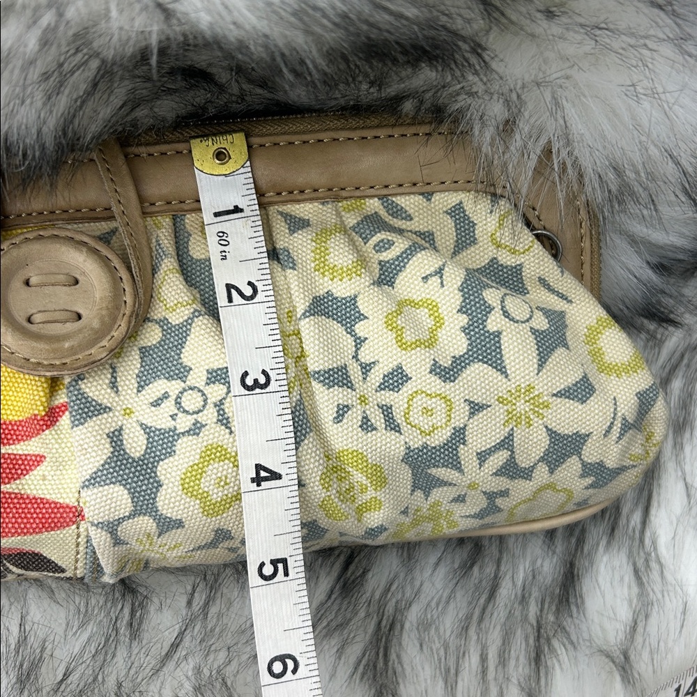 Fossil Elegant large Floral Patchwork Clutch/Wris… - image 16